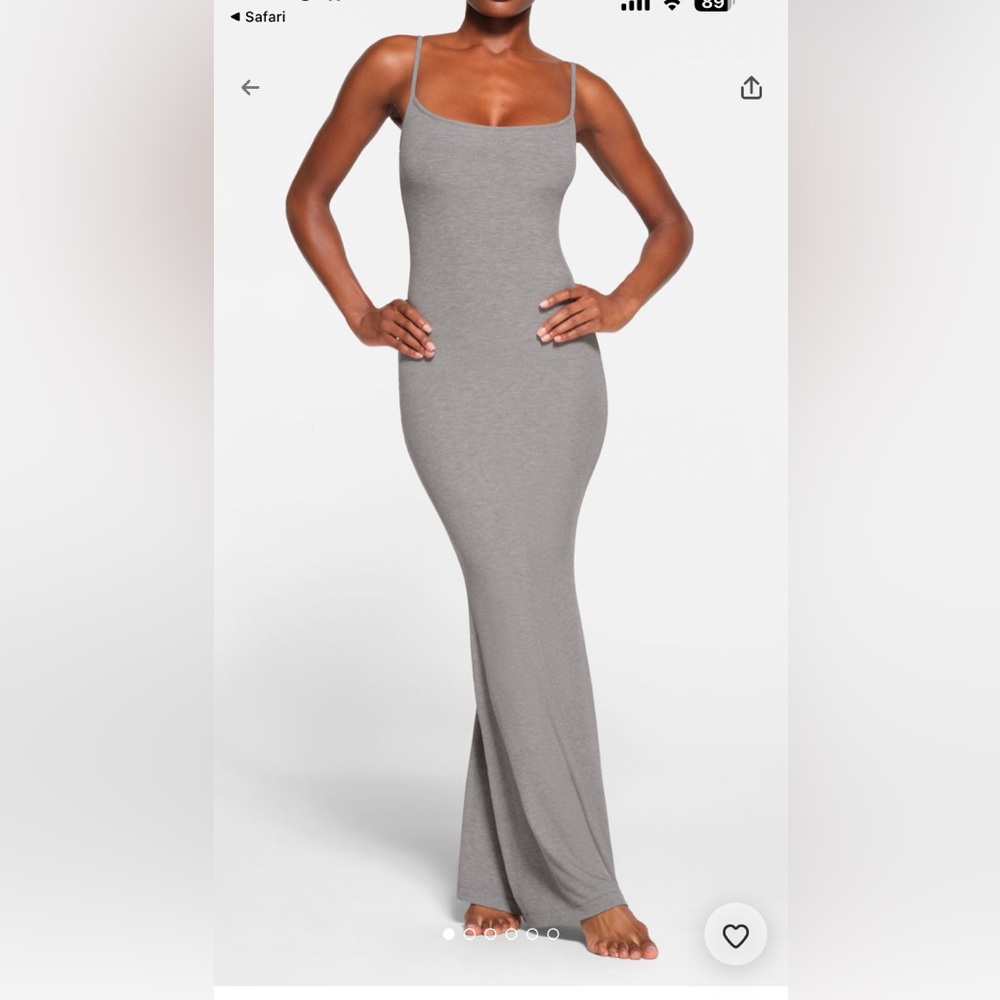 Skims Soft Lounge Long Slip Dress
